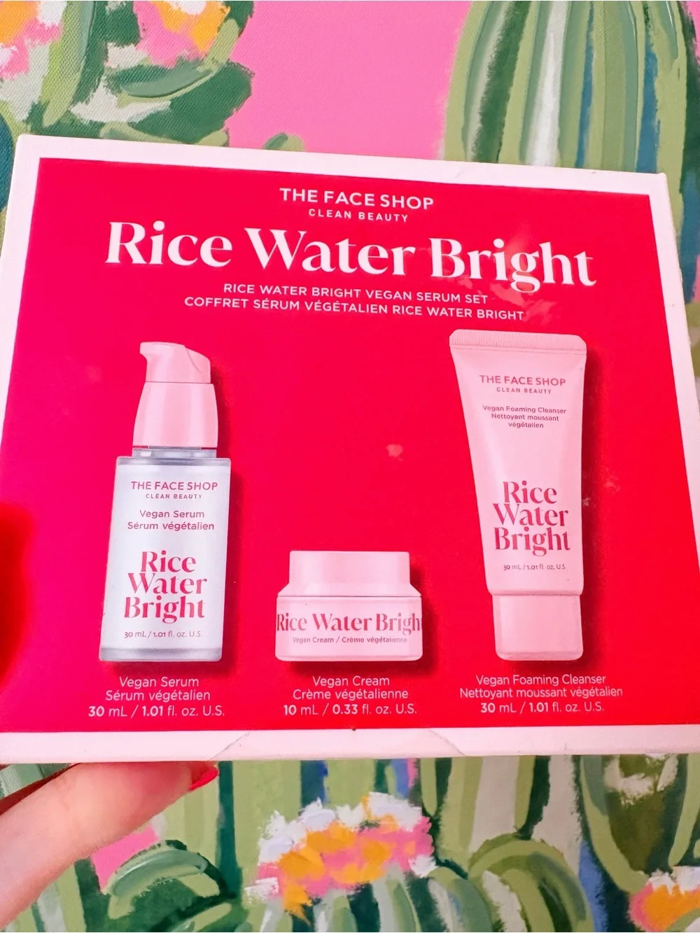 Rice Water Bright Vegan Skincare Set💖